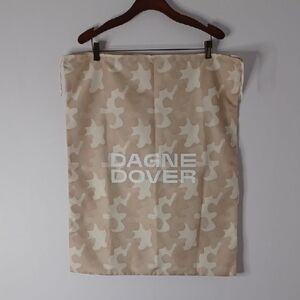 Dagne Dover Beige and Cream Patterned Dust Bag
